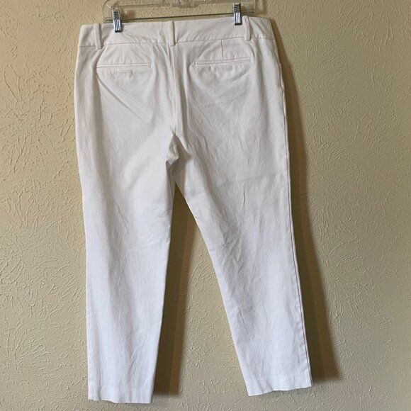 Merona Crop White Pants, Size 14 - Picture 2 of 3